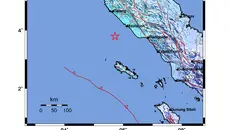 Gempa Magnitudo 5,4 Guncang Meulaboh