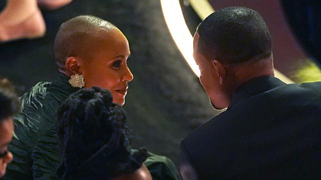 Will Smith dan sang istri, Jada Pinkett Smith di Piala Oscar 2022. (AP Photo/Chris Pizzello)