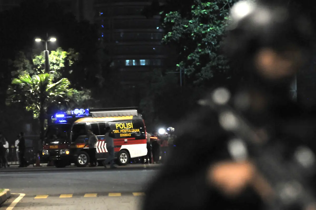 Terdengar Suara Ledakan Polisi Sisir di Parkir Timur Senayan