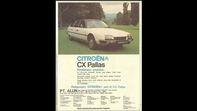 10. Citroen CX Pallas di era 70 hingga 80-an, harganya saat itu Rp 17 juta.