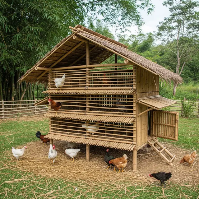 Model Kandang Ayam Petelur (Gemini AI)