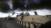 Pasukan Irak saat menuju Kota Hawija (AFP)