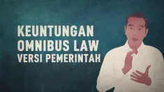 Pemerintah yang diwakili Menko Perekonomian Airlangga Hartarto dalam Rapat Paripurna menjelaskan keuntungan UU yang kontroversial ini.