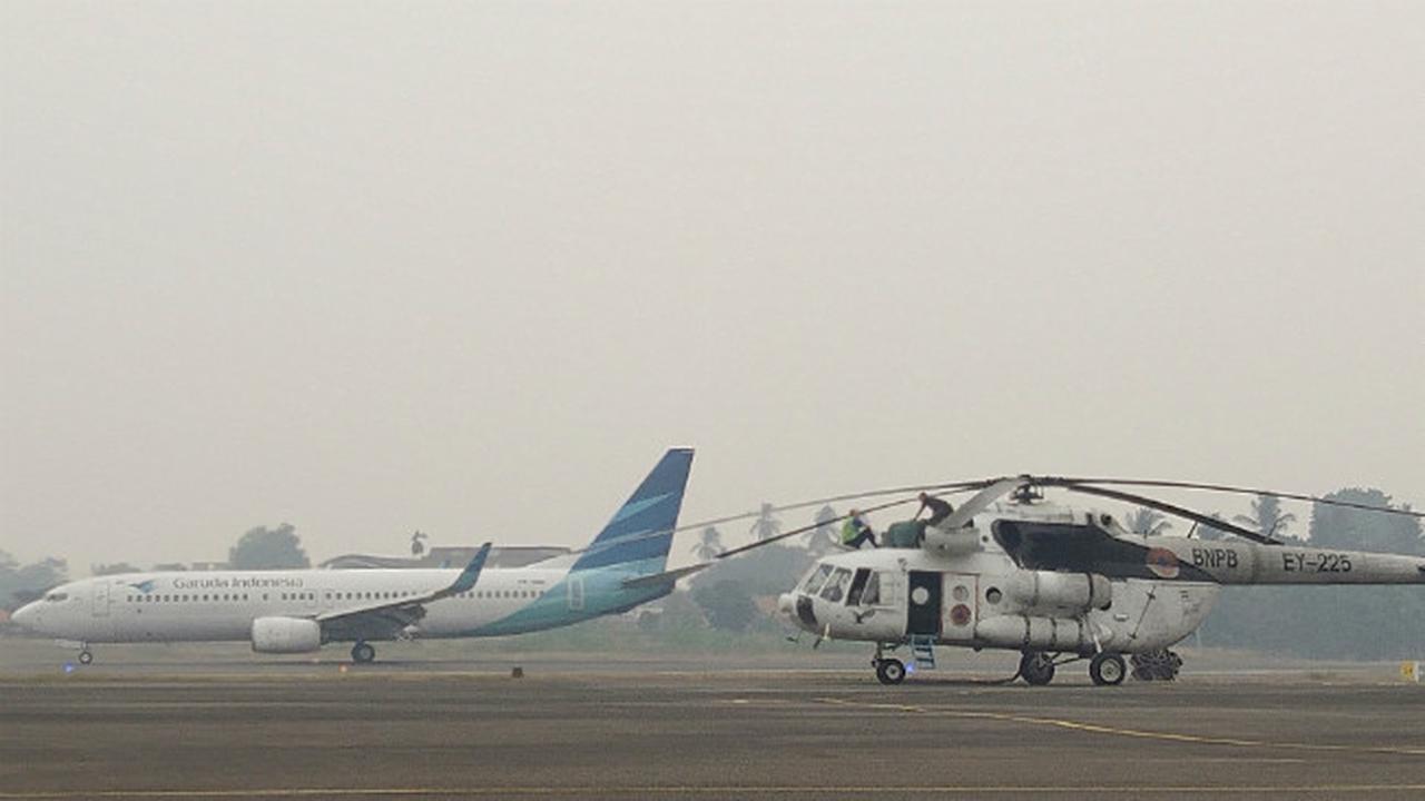 Kabut Asap Tebal Terjang Jambi, Pendaratan Dua Pesawat Dialihkan