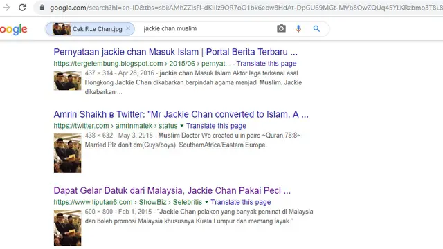 Cek Fakta - hoaks aktor laga Jackie Chan masuk Islam