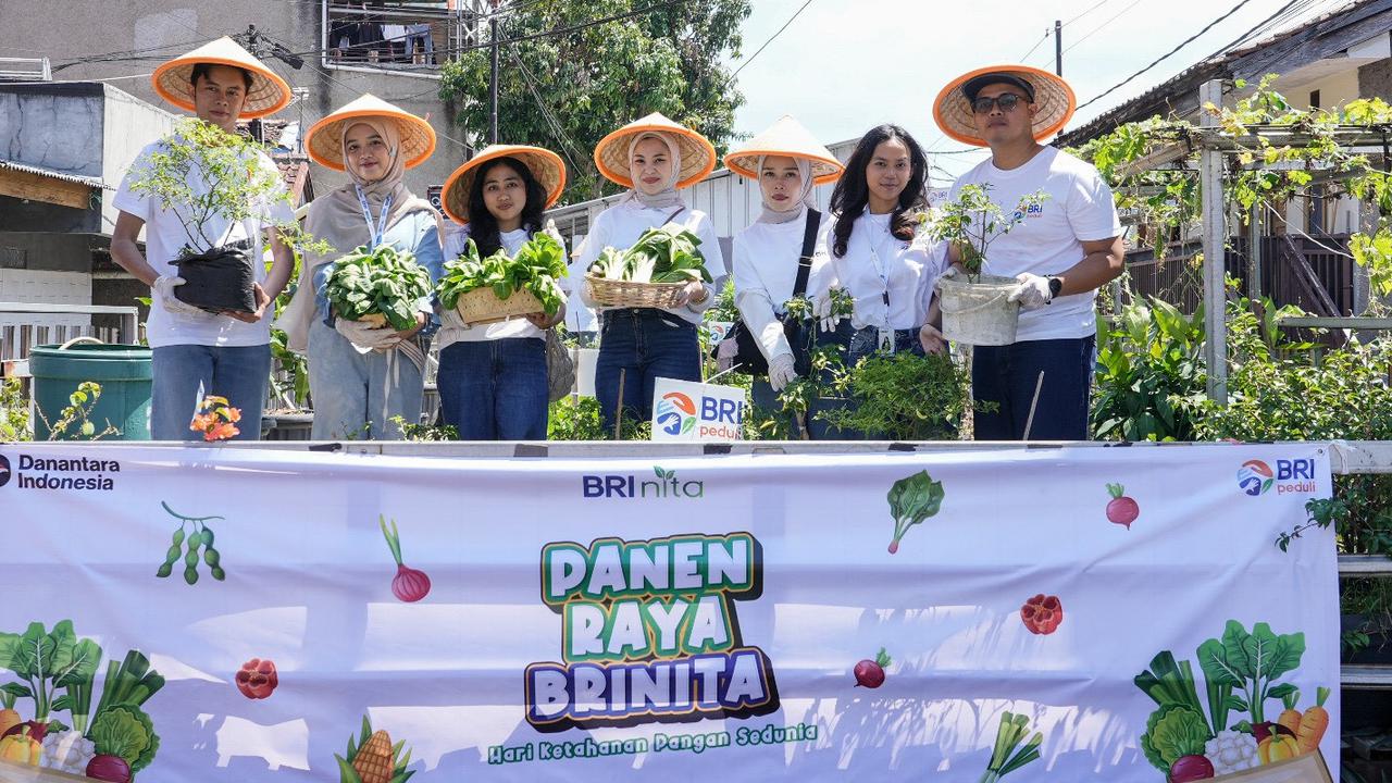 Hari Pangan Sedunia, BRI Peduli Komitmen Dukung Ketahanan Pangan Melalui Panen Raya BRInita