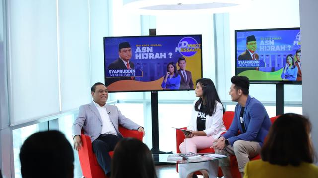 Live Streaming Direct Message Bersama Menpan RB: Ibu Kota Pindah, ASN Hijrah? (Foto: Dok Humas KemenPANRB)