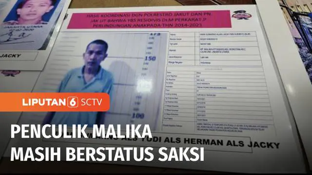 VIDEO: Terduga Penculik Malika Terancam Pasal Berlapis
