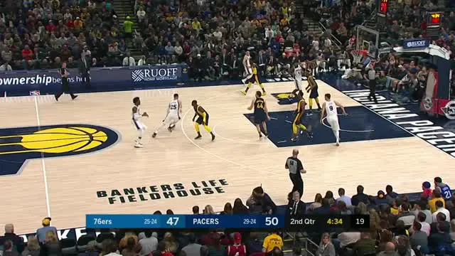 VIDEO : GAME RECAP NBA 2017-2018, Pacers 100 vs 76ers 92