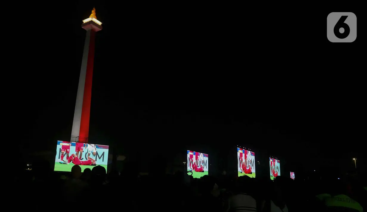 Timnas U-23 Indonesia harus mengakui keunggulan Irak dengan skor 1-2.  (Liputan6.com/Herman Zakharia)