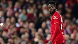 Divock Origi - Pemain bernomor punggung 27 tahun ini memang bukan pilihan utama di skuat Liverpool. Namun ketika dibutuhkan, pemain yang dijuluki Origol ini hampir selalu tampil cemerlang dan mencetak gol-gol krusial The Reds. (Paul Ellis)