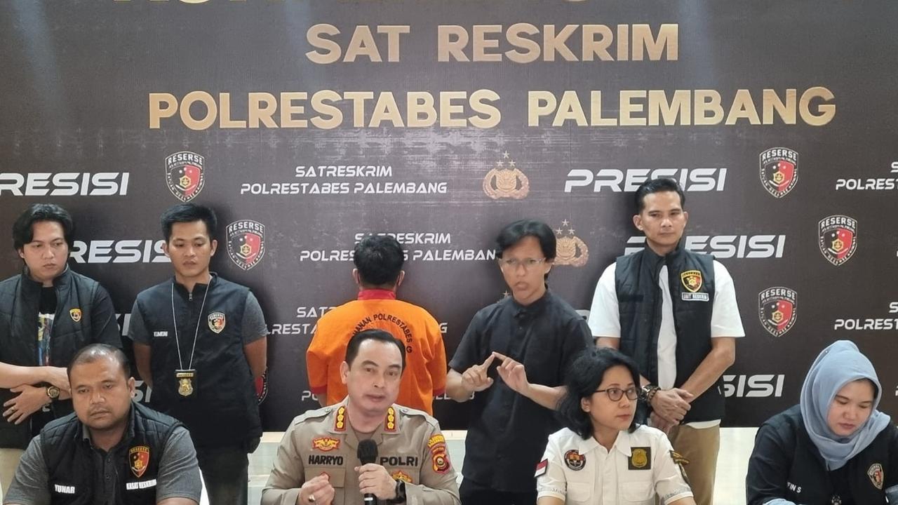 suami terlantarkan istri di palembang ditangkap