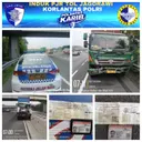 Kecelakaan di Tol Jagorawi, Dua Truk Tronton Tabrakan