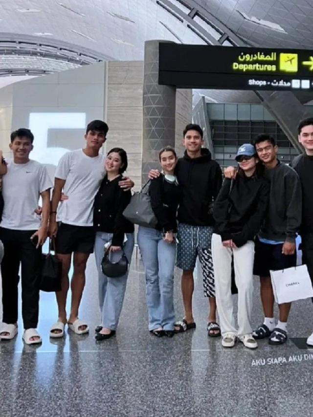 6 Potret Manis Pemain Timnas dan Pasangan Jalan-Jalan di Qatar Usai Bertanding