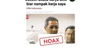 Cek Fakta Heru Budi disuruh Jokowi acak-acak karya Anies Baswedan.