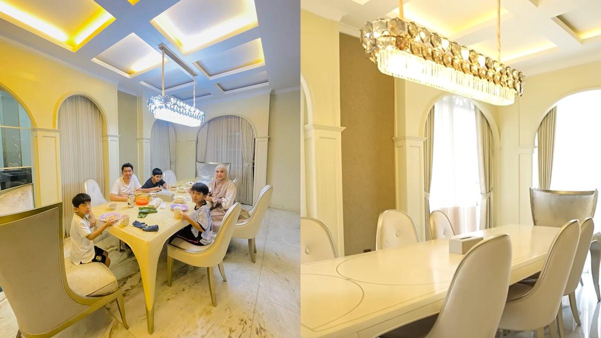 7 Potret Ruang Makan di Rumah Ustaz Solmed, Desainnya Mewah dan Cocok untuk Keluarga Modern