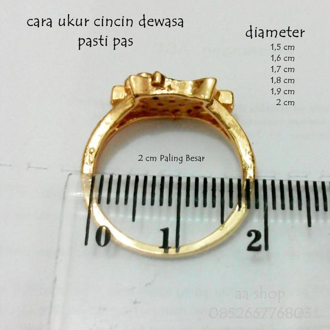 Alat yang paling tepat digunakan untuk mengukur diameter cincin adalah