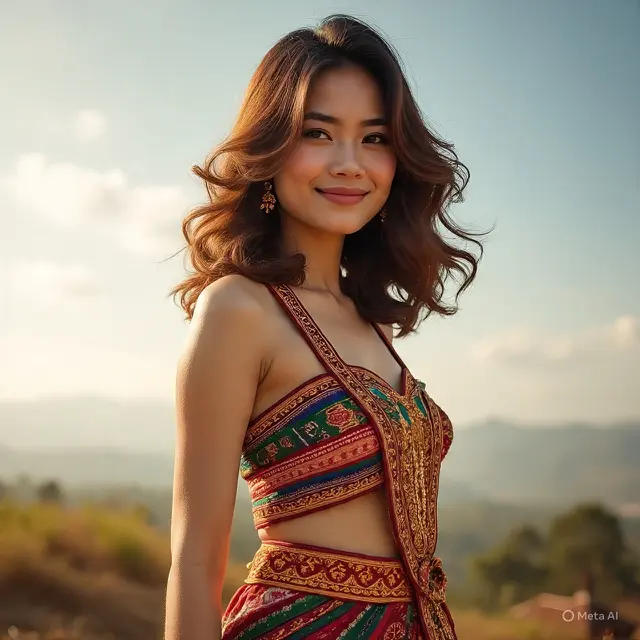 Model Rambut Ikal Bergelombang