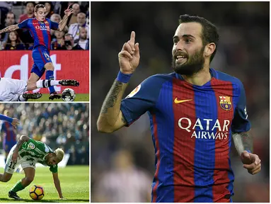 Berikut ini lima pemain Barcelona yang terancam disingkirkan oleh pelatih anyar, Ernesto Valverde. (AFP)