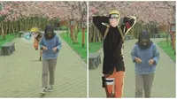 6 Editan Foto Wanita Bareng Naruto Ini Bikin Ngakak, Romantis Jalan Berdua