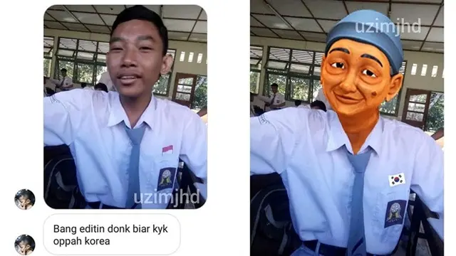6 Foto 'Bang Editin Dong' Ini Kocak, Ada yang Ingin Kayak Artis Korea