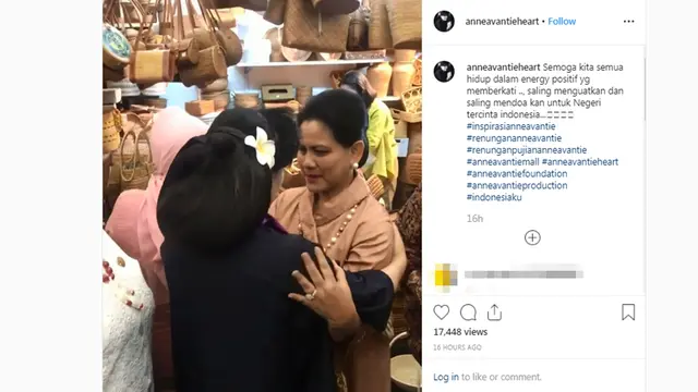 Anne Avantie dan Iriana Jokowi