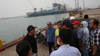 Kepala BP Batam Edy Putra Irawady beserta rombongan meninjau lahan dan aset BP Batam di Tanjung Uncang.