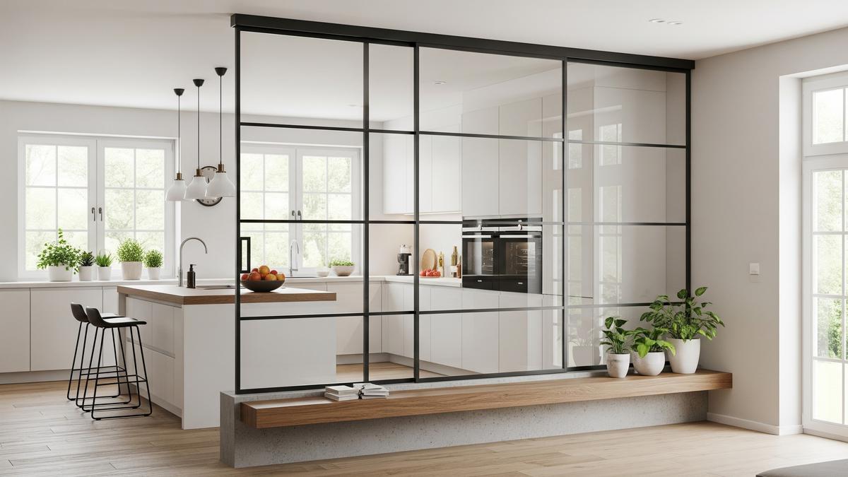 9 Model Sekat Dapur Minimalis yang Bikin Ruang Terlihat Terpisah tapi Tetap Terbuka