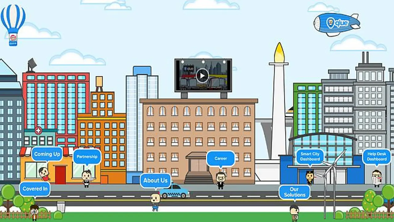 Screenshot website Qlue