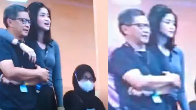 Rocky Gerung Tertangkap Kamera Dirangkul Wanita Cantik saat Nonton Konser Dewa 19 di JIS.