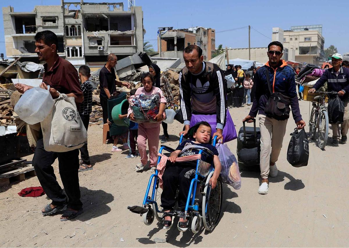 FOTO:  Militer Israel Perintahkan Warga Gaza Mengungsi