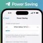Tampilan fitur baru Power Saving Mode di Telegram. (Dok. Telegram)