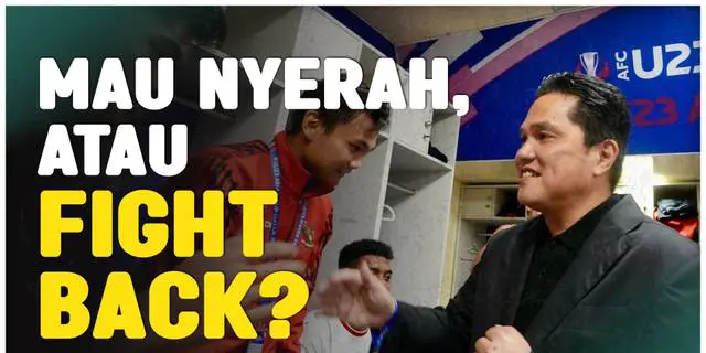 VIDEO: Erick Thohir Bakar Semangat Pemain Timnas Indonesia U-23 Setelah Telan Kekalahan di Semifinal Piala Asia U-23