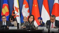 Menteri Keuangan Sri Mulyani Indrawati saat menghadiri acara ASEAN+3 Finance Ministers and Central Bank Governors’ Meeting (AFMGM+3) ke-26 di Incheon, Korea Selatan pada Selasa (2/5/2023) Photo dok. instagram.com/smindrawati.