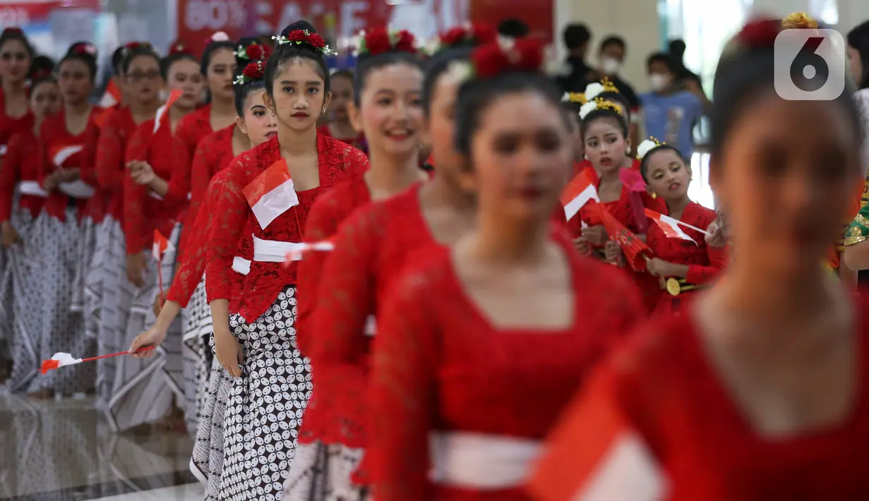 Peserta tersebut merupakan siswa siswi dari Belantara Budaya Indonesia yang terdiri anak-anak, remaja, dewasa, dan teman difabel. (Liputan6.com/Johan Tallo)