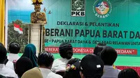 Ketua DPP PKB, Abdul Halim Iskandar, hadir dalam pelantikan pengurus tingkat Provinsi hingga Kabupaten Badan Persaudaraan Antariman (BERANI) se-Papua Barat Daya (Istimewa)