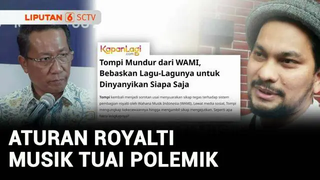 VIDEO: Polemik Royalti Musik, Tompi hingga Ari Lasso Kritik Kebijakan WAMI