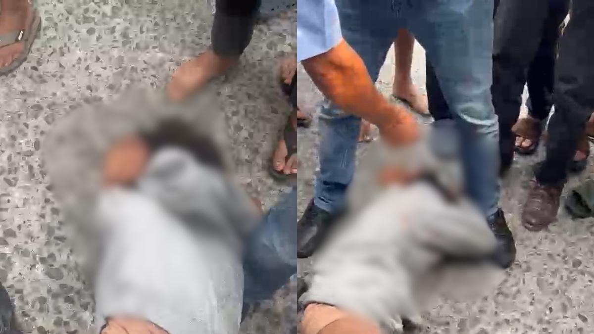 Maling Motor Kritis Dihajar Warga di Lampung