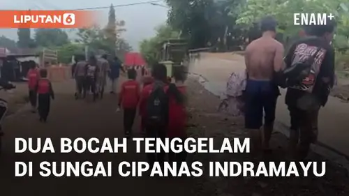 VIDEO: Viral Dua Bocah Tenggelam di Sungai Cipanas Indramayu, Ditemukan Meninggal Dunia