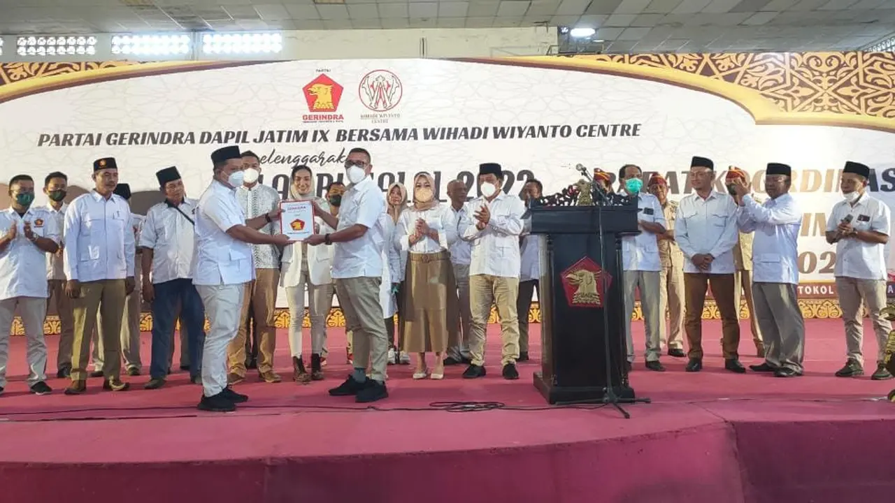 Gerindra Tuban deklarasi menangkan Prabowo di Pilpres 2024. (Adirin/Liputan6.com)