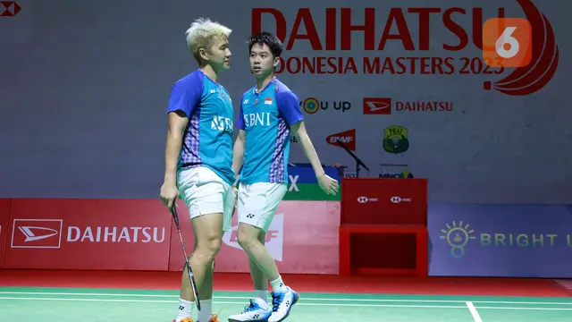 Foto: Dendam Tahun Lalu Tuntas, Marcus / Kevin Singkirkan Kang Min-hyuk / Seo Seung-jae di Babak 32 Besar Indonesia Masters 2023