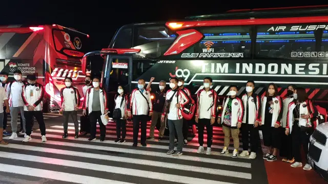 Keberangkatan tim Olimpiade Indonesia di Bandara Soekarno Hatta