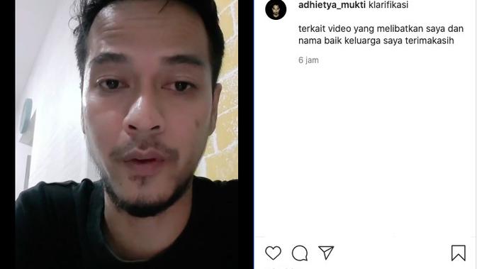 Adhietya Mukti Akhirnya Klarifikasi soal Tuduhan Lawan Main di Video Syur Mirip Gisel. (instagram.com/adhietya_mumkti)