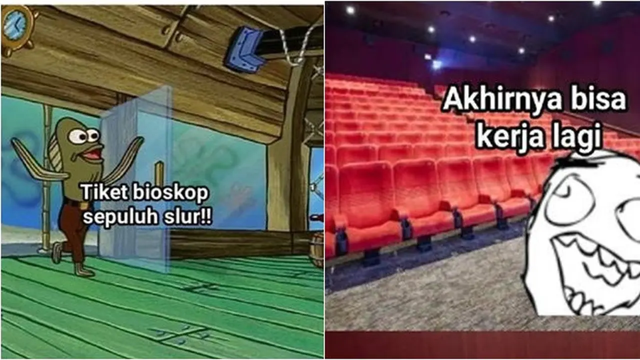 Sempat Ditutup Pada Masa Pandemi Ini 6 Meme Kocak Lika Liku Kerja di Bioskop
