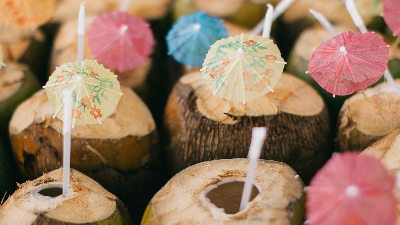 ilustrasi minuman air kelapa