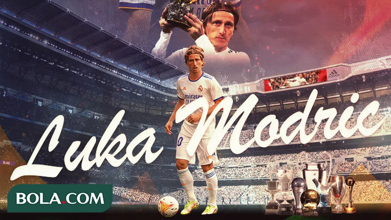 Real Madrid - Ilustrasi Luka Modric