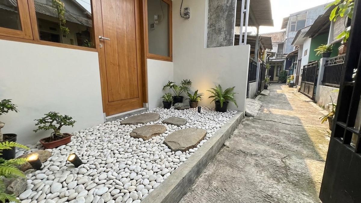 10 Ide Teras Tanpa Pagar di Gang Sempit, Solusi Rumah Minimalis Tampak Luas