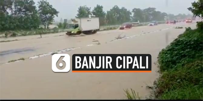 VIDEO: Video Amatir Banjir di KM 136 Tol Cipali
