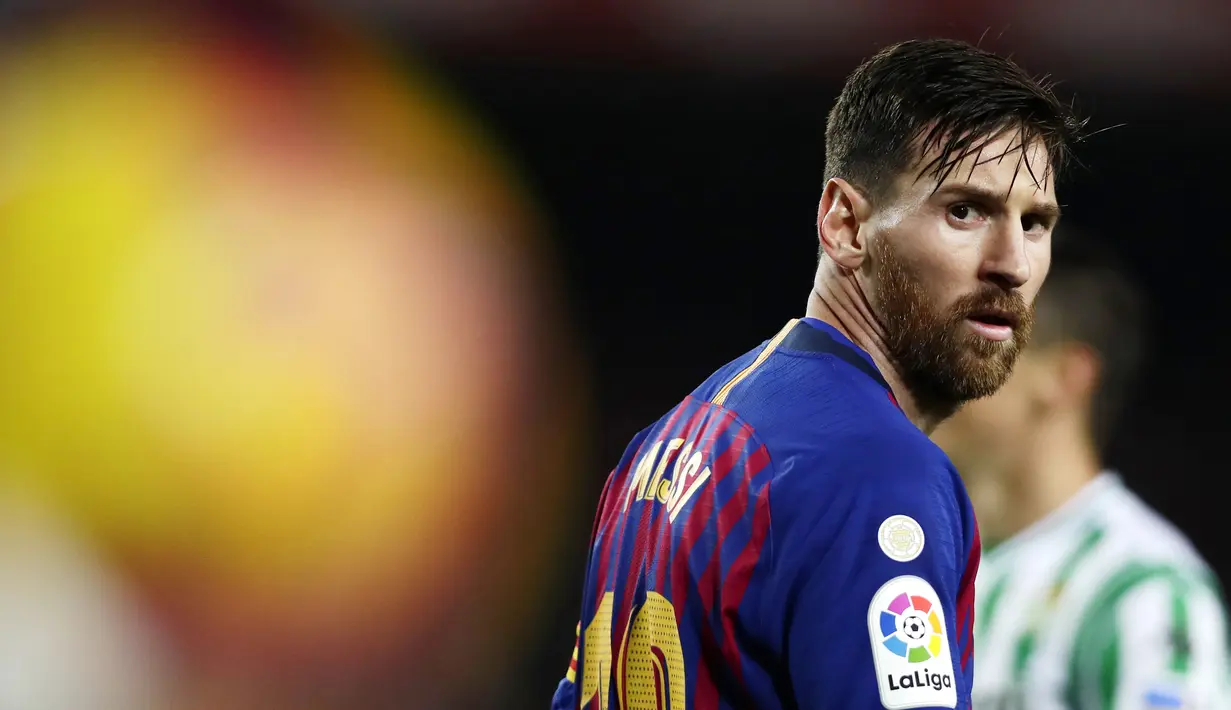 1. Lionel Messi (Barcelona) - 14 Gol (1 Penalti). (AP/Manu Fernandez)