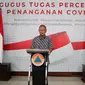 Juru Bicara Pemerintah untuk Covid-19 Achmad Yurianto saat konferensi pers Corona di Graha BNPB, Jakarta, Sabtu (28/3/2020). (Dok Badan Nasional Penanggulangan Bencana/BNPB)